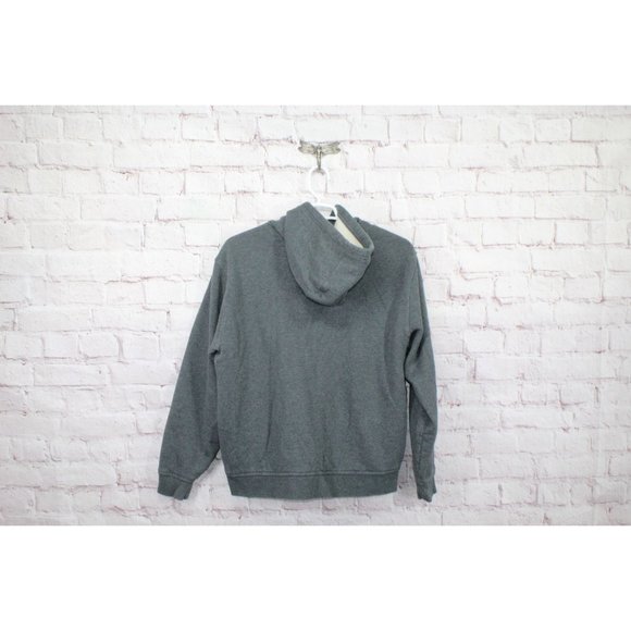 LL Bean Katahdin Iron Works Hooded Sweatshirt Fleece Lined Gray Size L - Picture 6 of 11